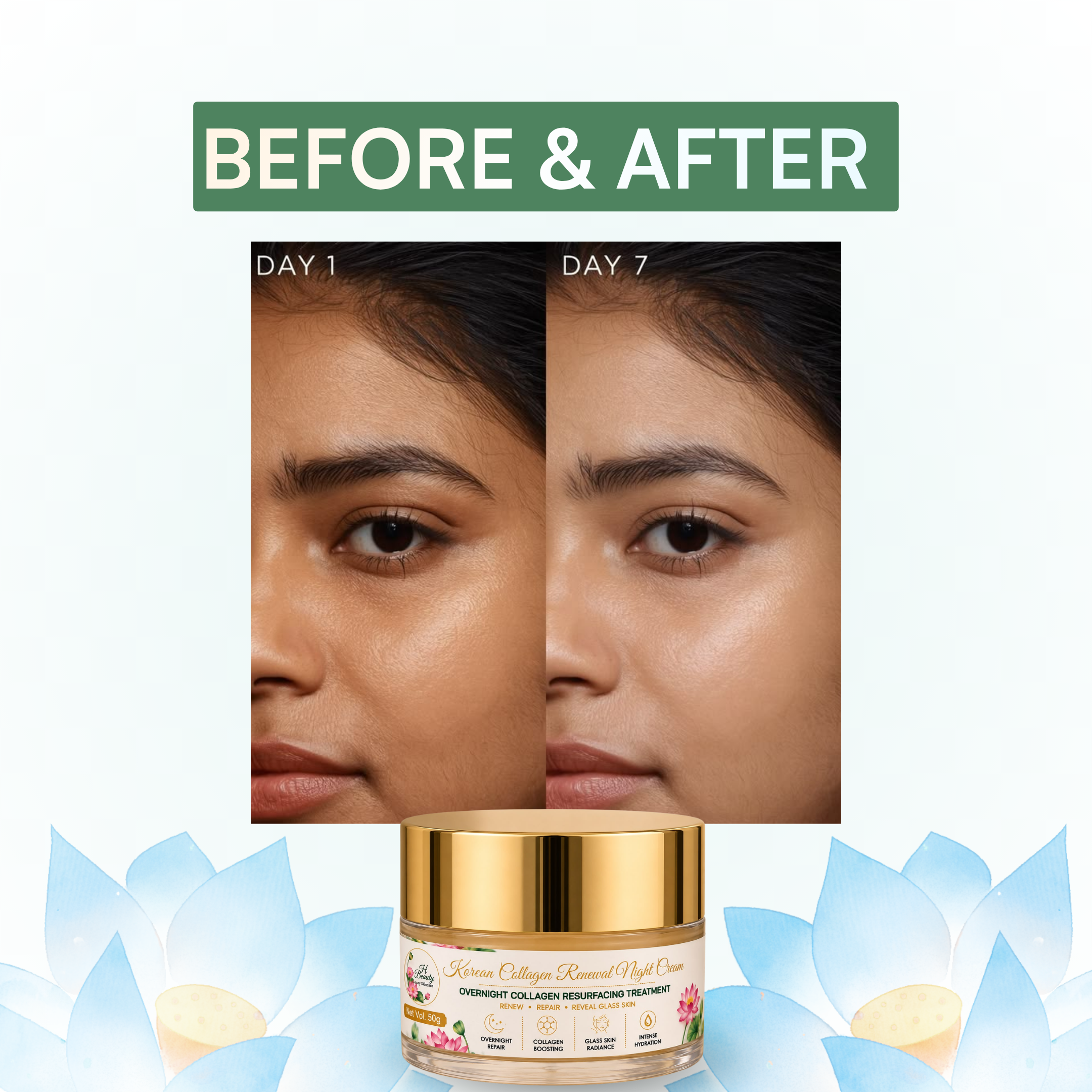 Korean Collagen Renewal Night Cream