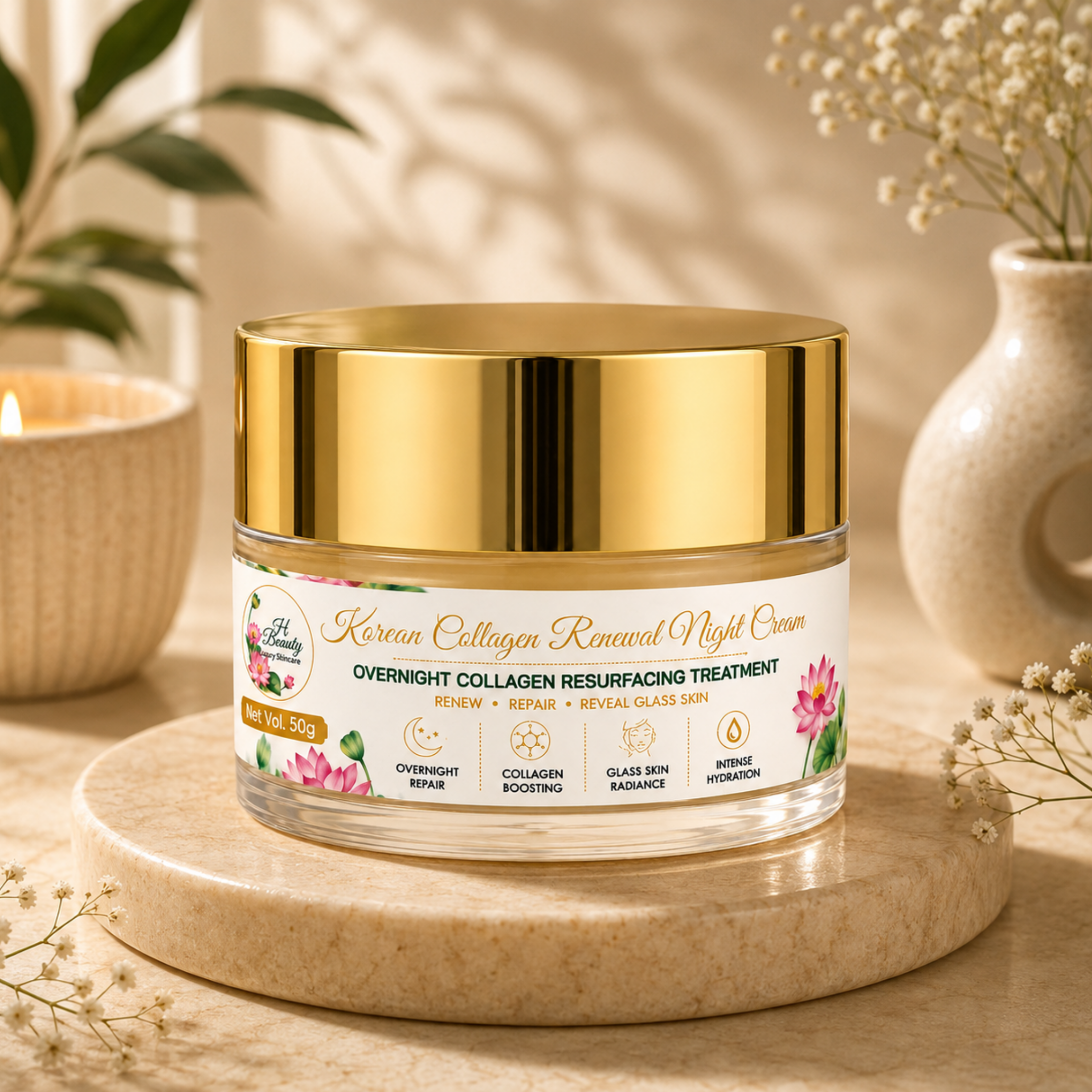 Korean Collagen Renewal Night Cream