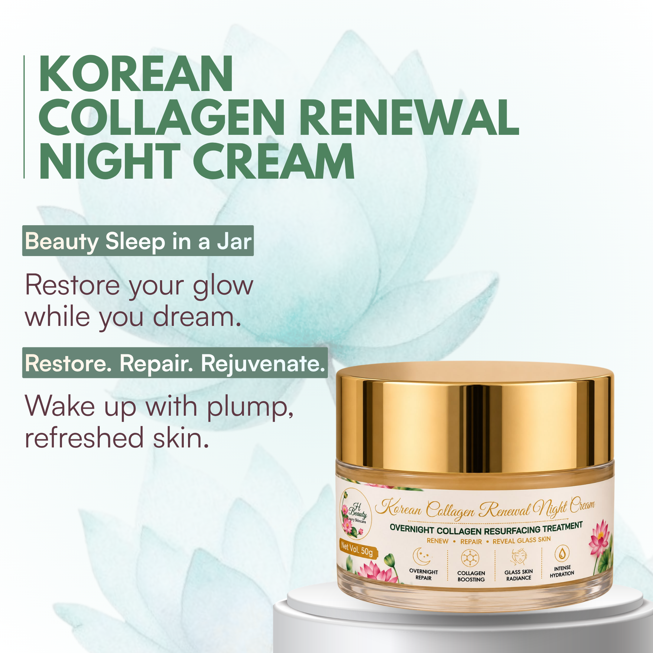 Korean Collagen Renewal Night Cream