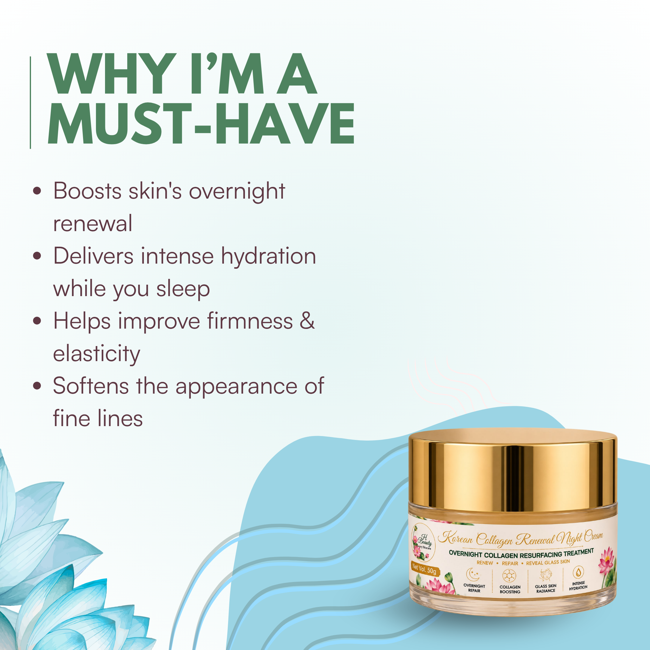 Korean Collagen Renewal Night Cream