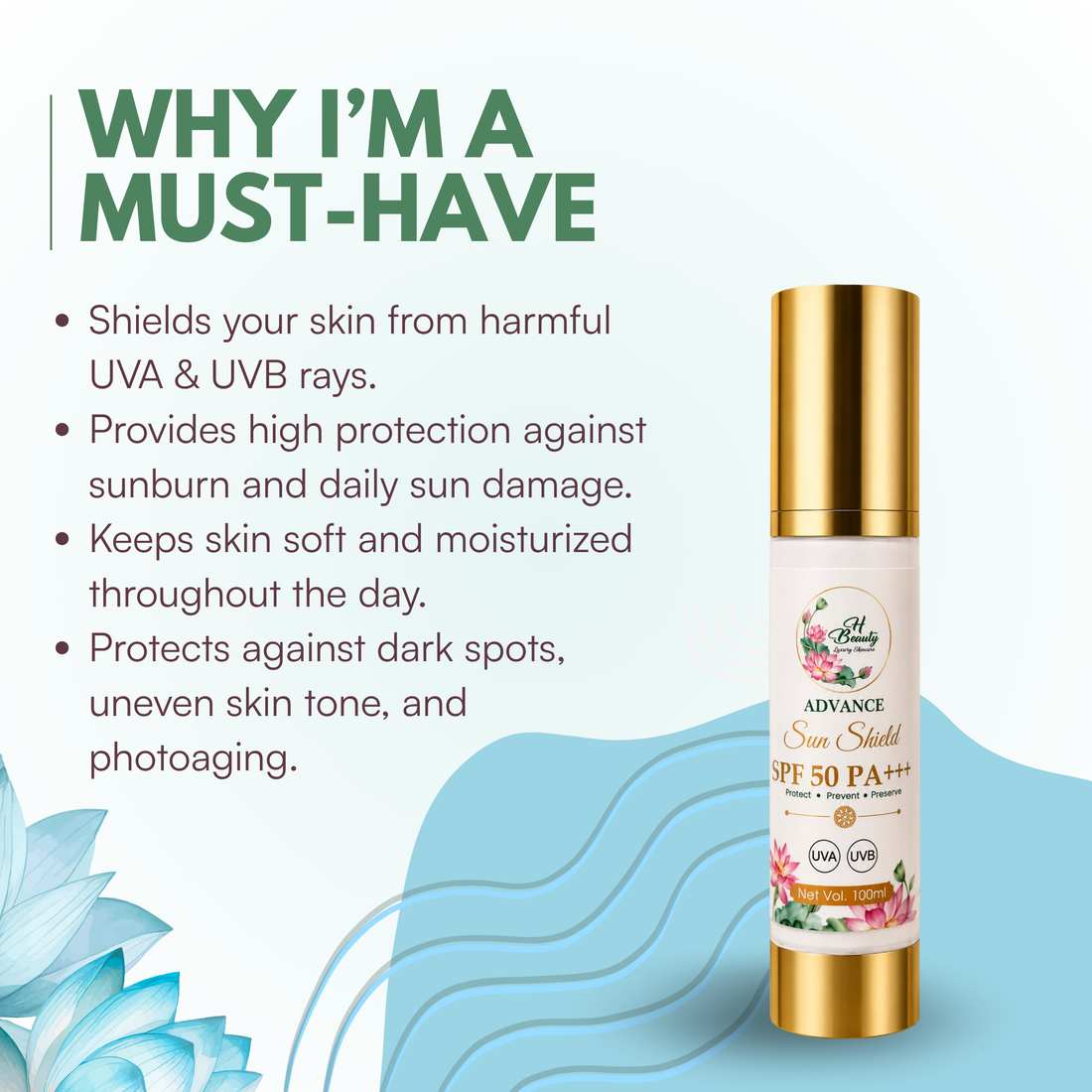 Advance Sun Shield SPF 50 PA+++