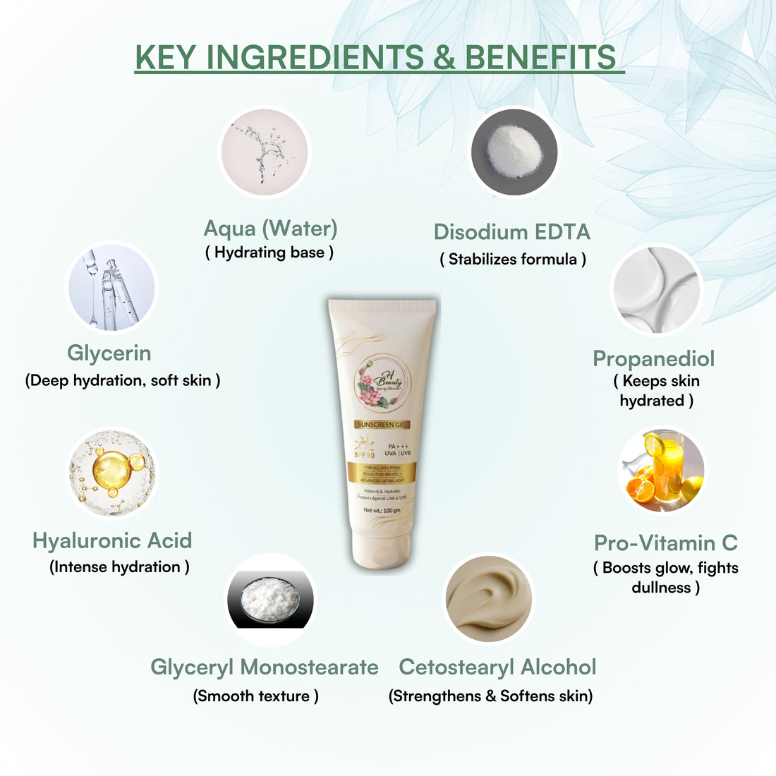 SPF50 Sunscreen Gel