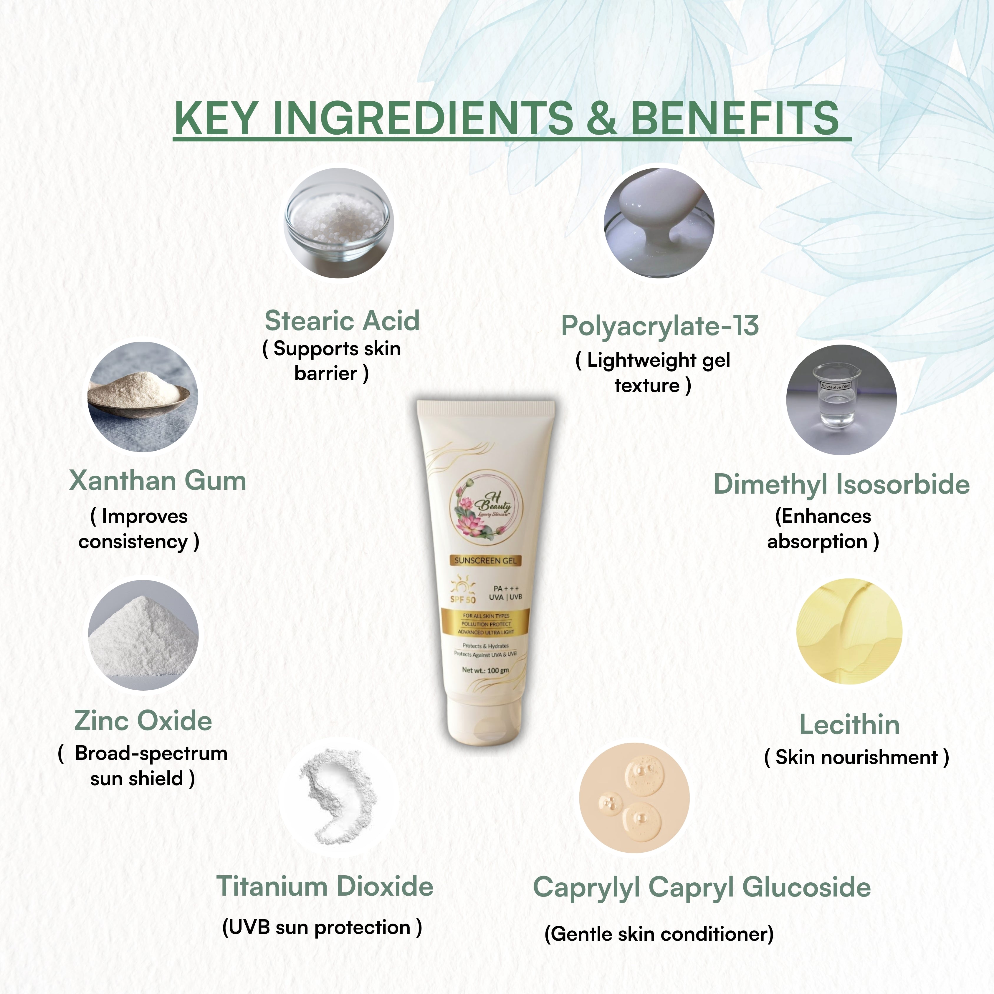 SPF50 Sunscreen Gel