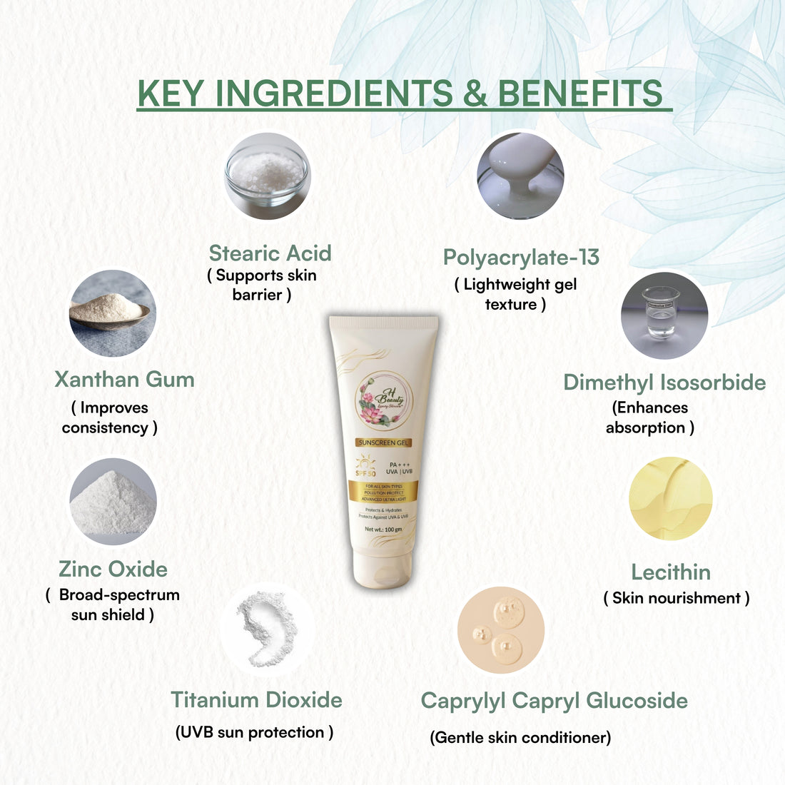 SPF50 Sunscreen Gel