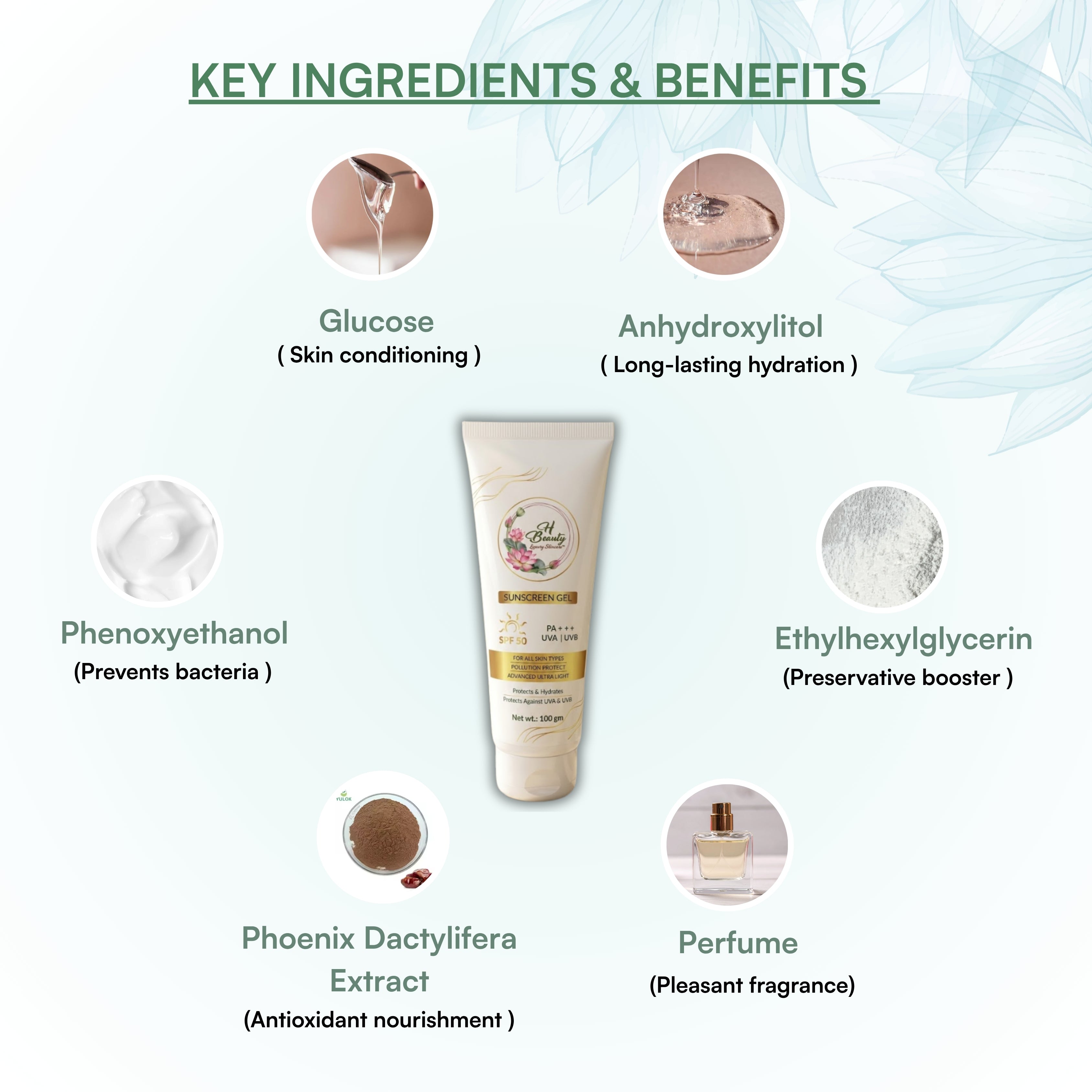SPF50 Sunscreen Gel