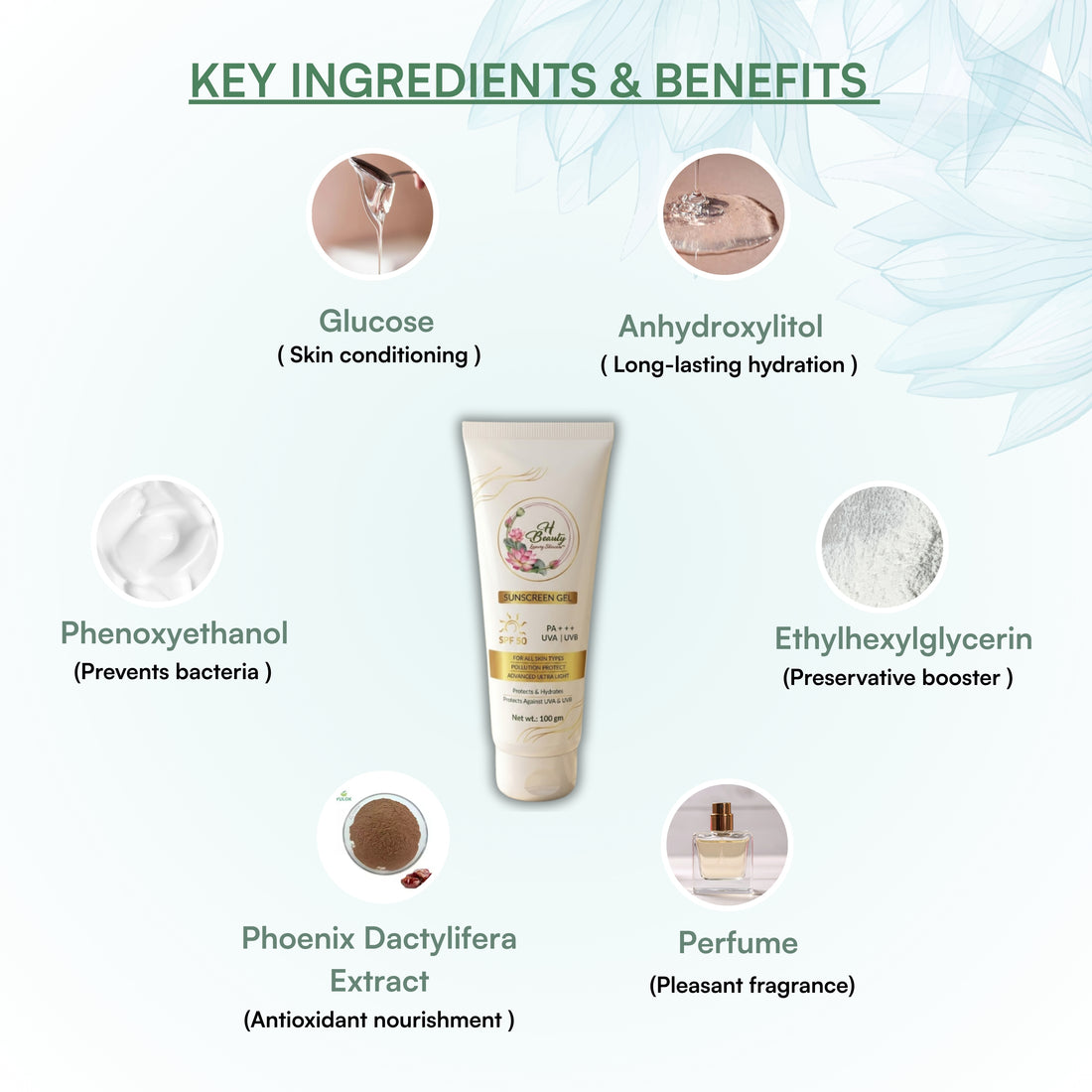 SPF50 Sunscreen Gel