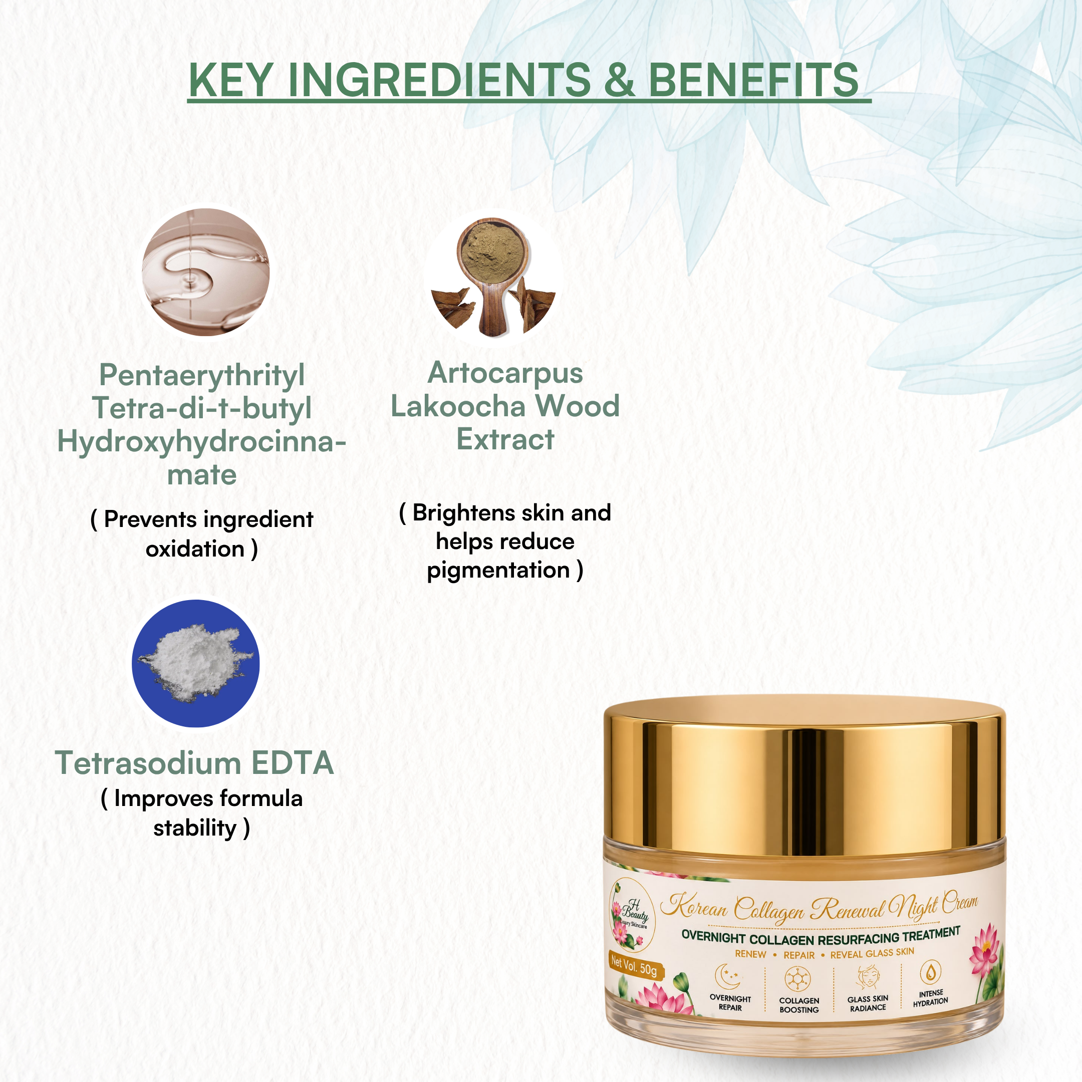 Korean Collagen Renewal Night Cream