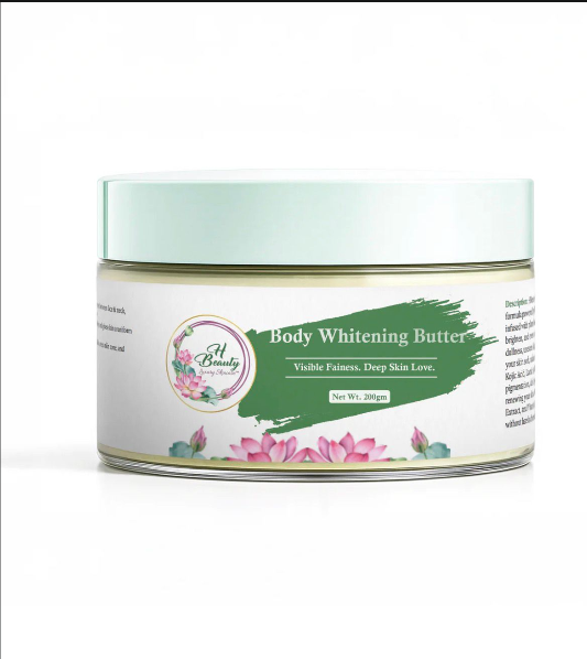 H Beauty Body Whitening Butter - Visible Fairness & Deep Nourishment (200gm)