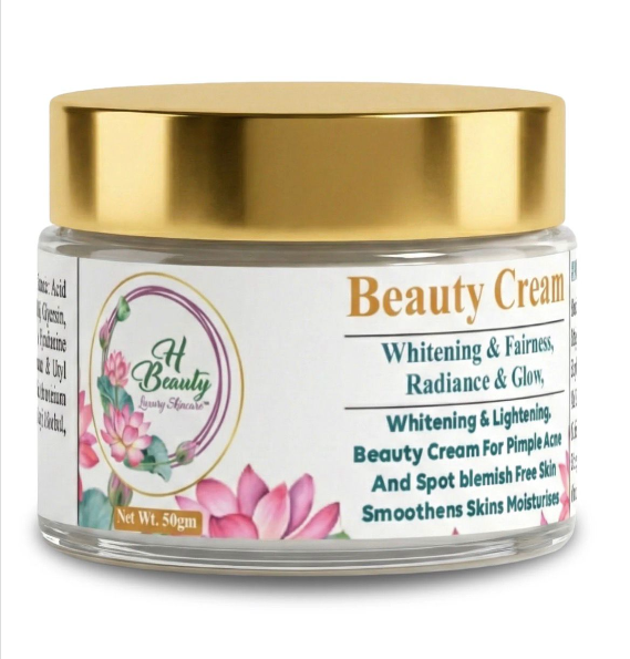 H Beauty Whitening & Fairness Beauty Cream - Radiance & Glow (50gm)