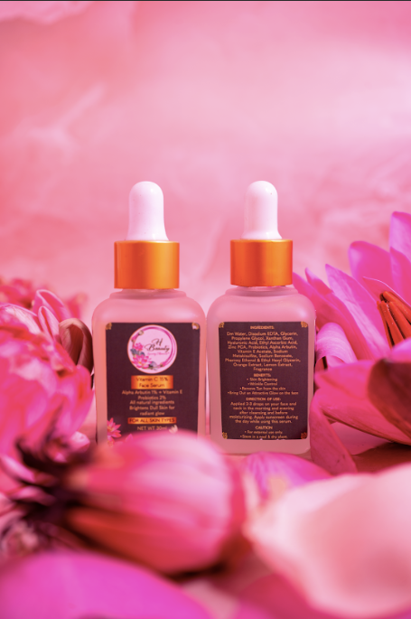 H Beauty Vitamin C 15% Face Serum - Alpha Arbutin 1% + Vitamin E for All Skin Types (30ml)