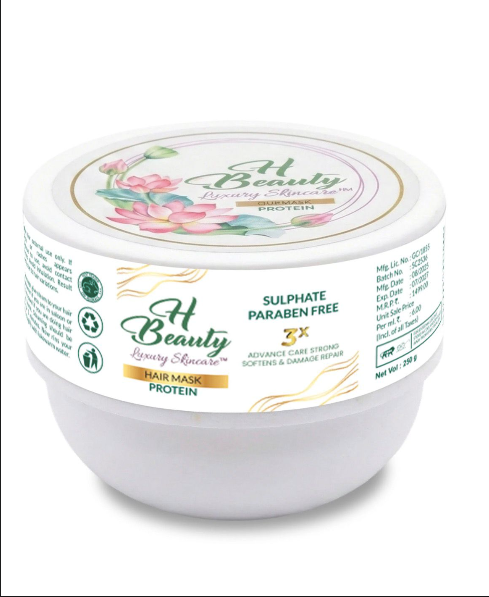 H Beauty Luxury Smooth Hair Mask - Protein Enriched 3X Advanced Care (200g)